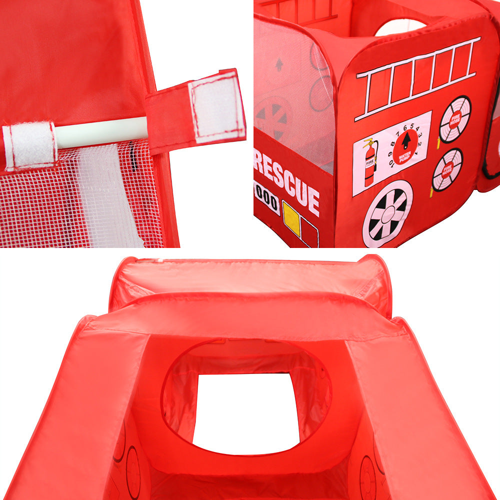 Children'S Car Tent Play House Wholesale, Fire Truck Toy House Indoor And Outdoor Thickening Folding Thickening